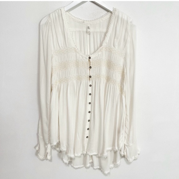 Free People Blue Bird Boho Blouse - Picture 4 of 16